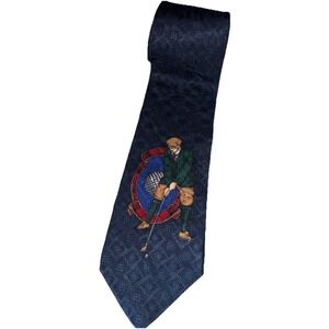 Hathaway Mens Golf Neck Tie Vintage Retro USA Graphic 59" Outdoor Classic Summer